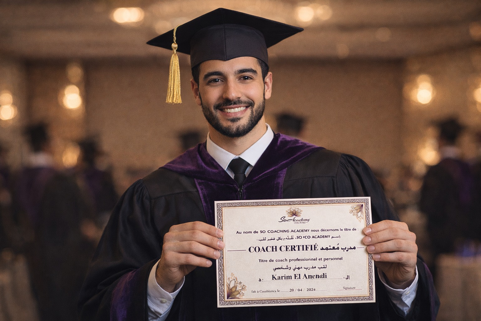 Diplôme en close-up