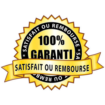 100% satisfait ou remboursé